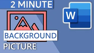 Background Picture in Word Document (in 1 MINUTE | 2020)