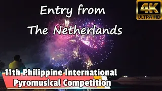 11th Philippine International Pyromusical Competition is back at Mall of Asia - The Netherlands [4k]