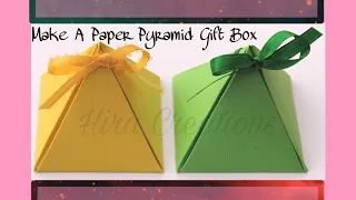 DIY Gift Box - How to Make A Pyramid Gift Box Tutorial - Gift Wrapping Idea