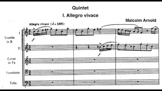 Arnold - Quintet for Brass [score]