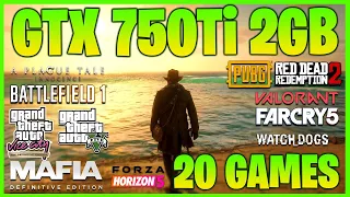 TOP 20 High Games on GTX 750Ti 2GB - i5 3570 - 16GB Ram - Best Setting - 1080P