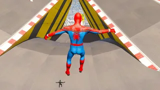 GTA 5 Spiderman Mega Ramp Compilation 4k - (Spiderman - Fail/Funny Moments) VF25TB5EE