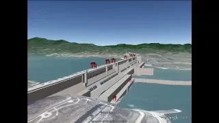 Three Gorges Dam and Shanghai Google Earth Pro movie