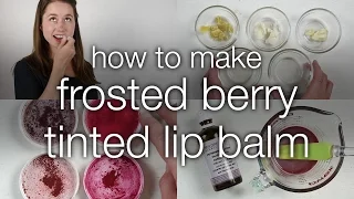 How to Make DIY Frosted Berry Tinted Lip Balm