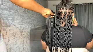 EASIEST PROTECTIVE STYLE | SENEGALESE ROPE TWIST ON FINE HAIR | RUBBER BAND METHOD!!!