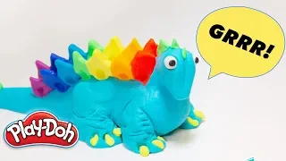 How to create Dinosaurs with Play-Doh Compound | Stop Motion | Play-Doh: Creative Ideas for Kids