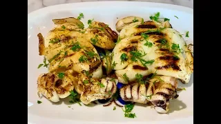 Seppie alla Griglia Ricetta Gustosa e Semplice | Grilled Cuttlefish Tasty and Simple Recipe