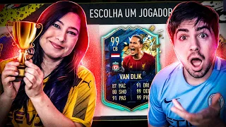 ELA ZEROU O JOGO!!! A TREINADORA CONSEGUIU O MELHOR TOTS DA PL! FUT DRAFT DA TREINADORA