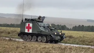 Household Cavalry,CVRT, Ambulance,Medics,Tanks 🚑💉🩺,Salisbury Plain, 17/02/21 🇬🇧