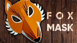 A Very Easy Steps to Make FOX MASK | School Play | Drama | Skit | DIY