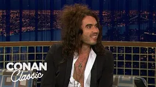 Russell Brand & Conan Compare Their Unusual Hair Styles | Late Night with Conan O’Brien