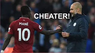 PEP GUARDIOLA: SADIO MANE IS A CHEATER & DIVER! MOH SALAH THE DIVING KING OF EGYPT COMPILATION