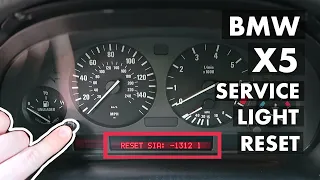 X5 Service Interval Light Reset E53 BMW