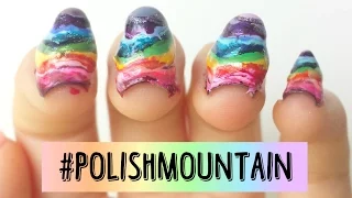 RAINBOW #POLISHMOUNTAIN - 100+ Coats | DIYDazzleNails