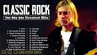 Classic Rock 80s and 90s ~ Best Rock Songs Of The 80s and 90s ~ Queen, Nirvana, The Beatles #1761