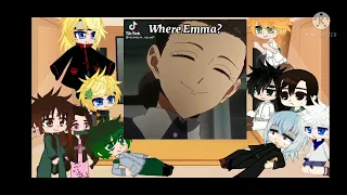 Anime characters react to eachother | Part 1: The Promised Neverland | ☆Idk☆ & Balvan