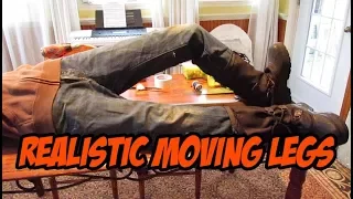 Realistic moving legs, halloween prop