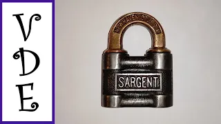 [400] A 108 year old Sargent padlock