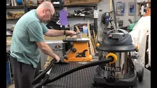 Titan TTB430VAC Shop Vac -Wet and Dry demonstration. A good shop vac for the price!