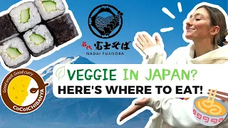 VEGETARIAN FOOD you will find all over JAPAN! Ramen, Sushi, Curry + VEGAN options at chains in Tokyo