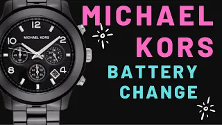 How to change a battery in a Michael kors watch fast and easy