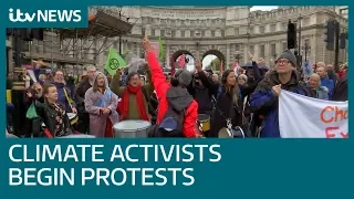 Extinction Rebellion activists begin two weeks of protests | ITV News