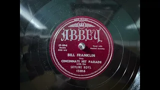 Bill Franklin - Cincinnati Hit Parade @dingodogrecords #78rpm #record #records