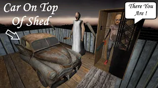 Granny Recaptured PC But Car On Top Of The Shed With Granny Buttery Mod Pack Graphic