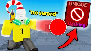 Using EXTREMELY RARE ADMIN SWORD in Roblox Blade Ball..