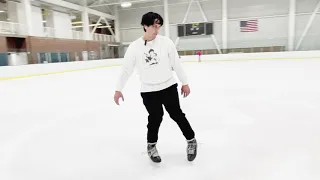 HOW TO do the SHUFFLE  (Freestyle ice skating)