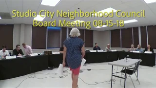 SCNC Board Meeting 08 15 18