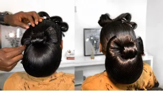 HOW TO DO BOW TIE HAIRSTYLE | HOW TO MAKE A HAIR BOW TUTORIAL #Bowtietutorial #howtodobowhairstyle