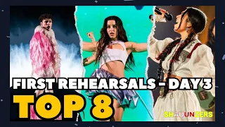 DAY 3 REHEARSALS | MY TOP 8 (with PAINFULLY HONEST commentary) | Eurovision Song Contest 2024