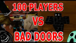 THIS GAME IMPOSSIBLE TO BEAT! 100 PLAYERS IN DOORS BUT BAD ROBLOX