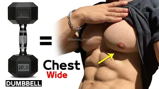 8 BEST CHEST EXERCISES WITH DUMBELLS ONLY 🎯