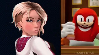 Knuckles rates Spider-verse crushes