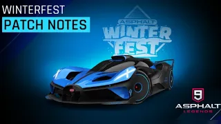 Asphalt 9 | WintersFest Patch notes | New cars | Bugatti Bolide | Drive syndicate 6 | Grand prix