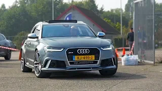 Audi RS6 Avant C6 & RS6 Avant C7 in Action! Revs & Acceleration SOUNDS!