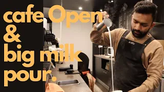 How to open cafe | Morning Routine | New Zealand  coffee shop | beast cafe | Big Milk Pour