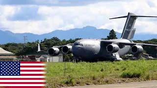US Delivers Military Equipment and Gear to Philippines from Two Large Military Transport Aircraft