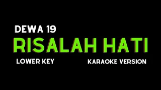 DEWA 19 - RISALAH HATI (KARAOKE VERSION) LOWER KEY
