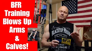 BFR Training Blows Up Arms & Legs! (Does it REALLY Cause Hypertrophy?)