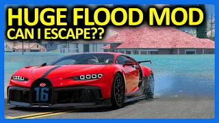 Can I Escape a HUGE Flood with a Bugatti Chiron in BeamNG Drive?!?