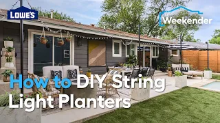 How to DIY String Light Planters