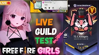 SAKSHI IS LIVE 🔥⚡ 1 VS 2 GUILD TEST LIVE 😎👽| Girl ff live stream💋|