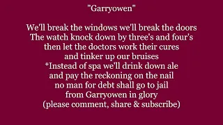 GARRYOWEN In Glory Instead of Spa Lyrics Words text trending sing along song music