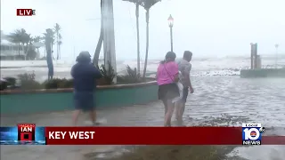 Weather conditions worsen as Hurricane Ian nears Key West