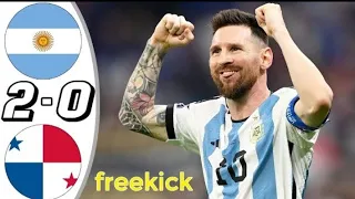 Argentina vs Panama 2-0 All goals and highlights - 2023 messi goal