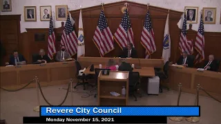 Revere City Council Meeting (11/15/21)