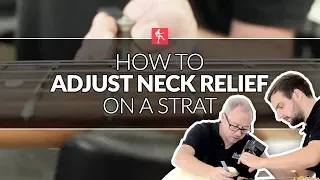 How To Adjust The Neck Relief On A Strat - Guitar Maintenance Lesson
